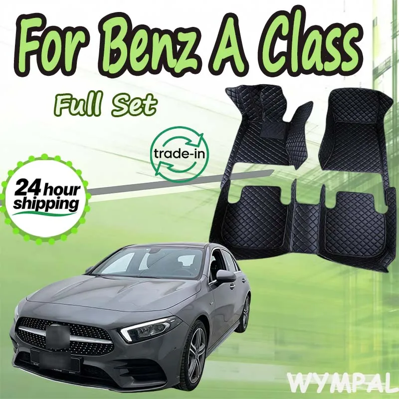 Tappetini auto per Mercedes Benz Classe A W177 2019 ~ 2021 Anti-sporco Pad Tappeto antiscivolo Resistente allo sporco Accessori auto Interni