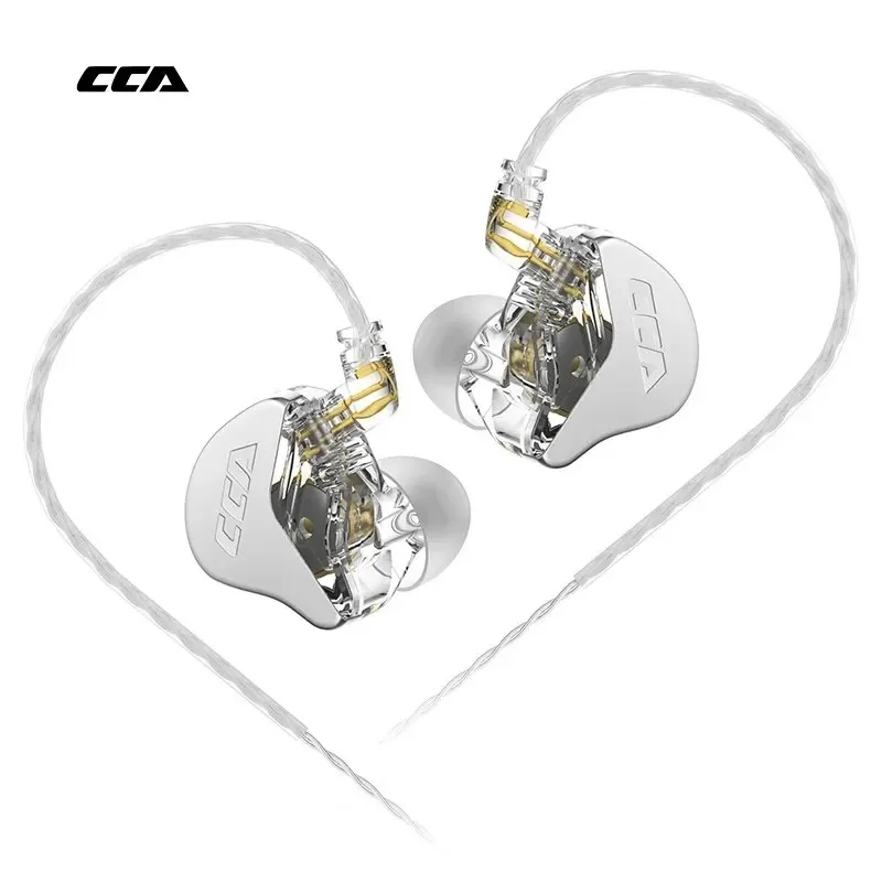 CCA CRA داخل الأذن السلكية HiFi سماعة رصد سماعات معلقة إلغاء الضوضاء KZ ZEX Pro NRA CA 4 الرياضة ألعاب سماعات الأذن