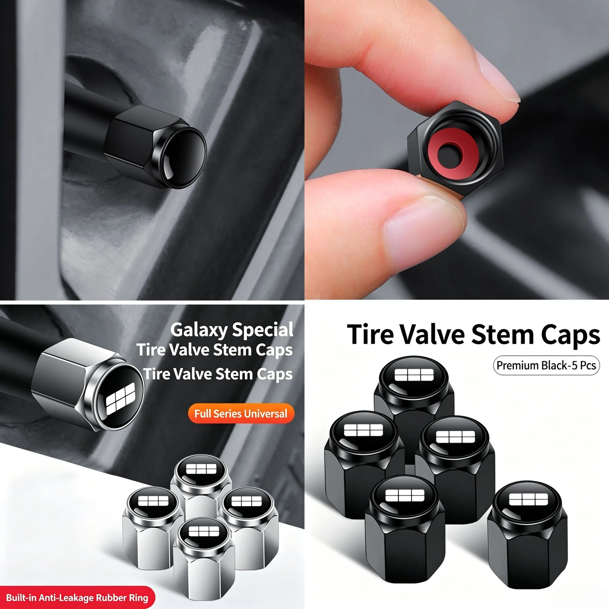 5 PCS Car Wheel Tire Valve Cover Valve Stem Cover Car Accessories for Geely Galaxy EX5 E5 EX2 L6 L7 EMI NO.1 Proton E.MAS 7 5 E8