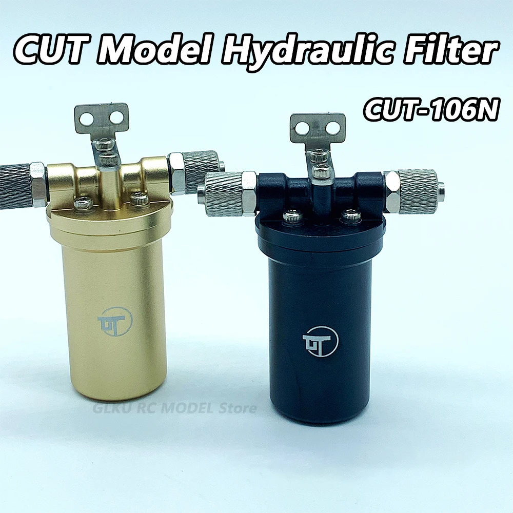 CUT Model RC Hydraulic Filter CUT-106N 1/14 Scale Engineering Hydraulic Model for 4x2.5 6x4 Low-Pressure Hose