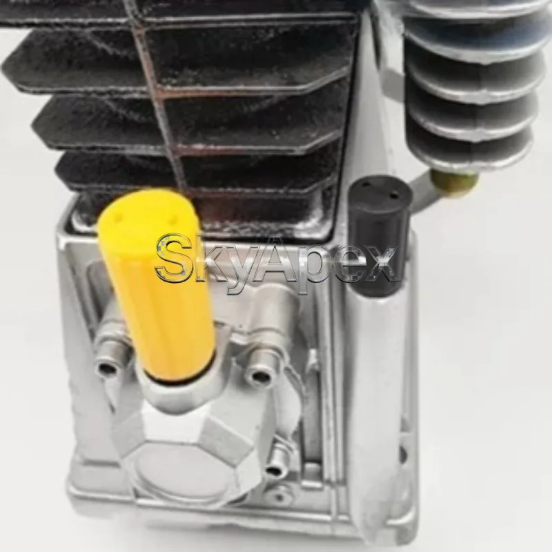 Three Cylinder Air Compressor Piston Compressor Head Assembly Air Pump Head Industrial Business Accessories view 4