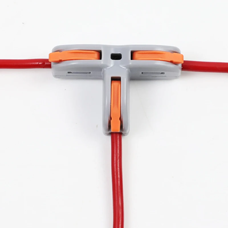 5PCS/10pcs T3 Quick Connector T-Clip Three-Way And Four-Way Splitter T-Clip Cable Branch Quick Connector Terminals