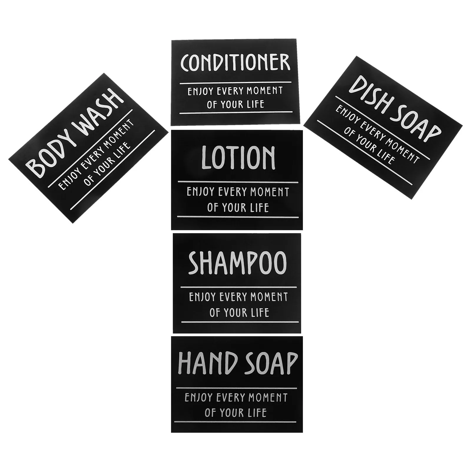 Adhesive Labels for Organizing Body Wash Bottle Bathroom Sub-bottle Stickers Container Household