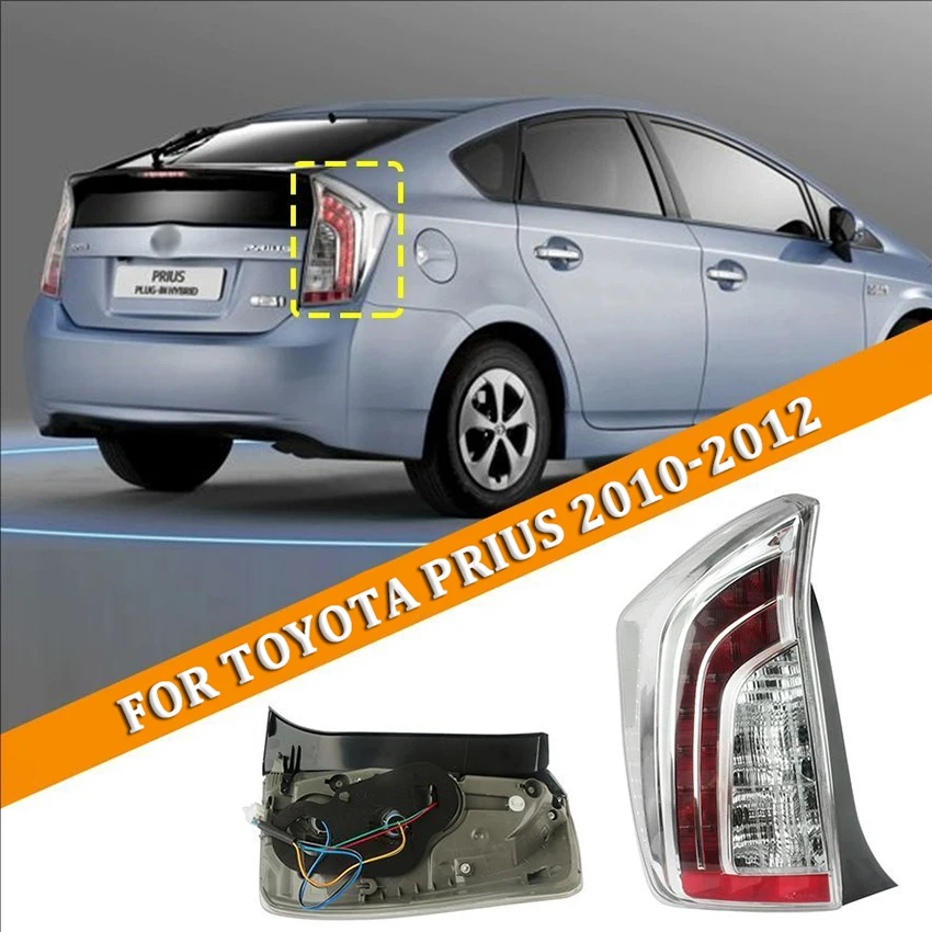 

Задние задние фонари в сборе для Toyota Prius 2010 2011 2012, задний сигнальный фонарь автомобиля, стоп-сигнал заднего хода, сигнальная лампа, указатель поворота