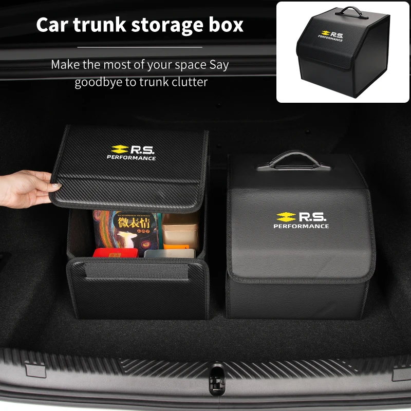 Car Trunk Storage Box Organizer Stowing Tidying Container Bag For Renault RS Performance Clio Scenic Logan Megane Koleos Sandero