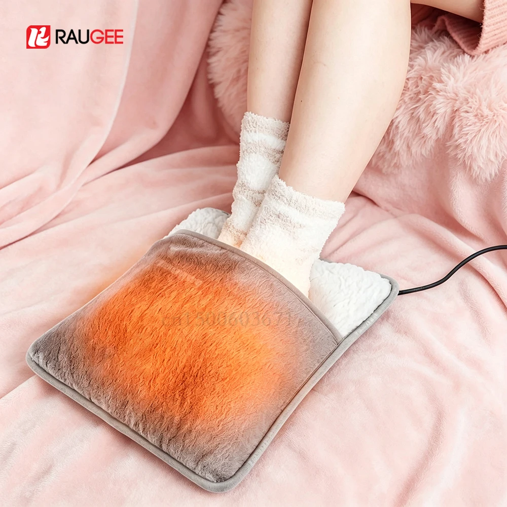 Electric Foot Warmer Mat USB Portable Soft Wearable Foot Heater Pad Winter Heating Foot Warm Mat For Home Indoor Daily Use