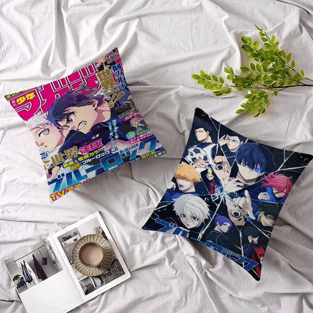 

Anime BLUE LOCKPillow Cover For Bedroom Room And Living Room Sofa Decorative Cushion Cover