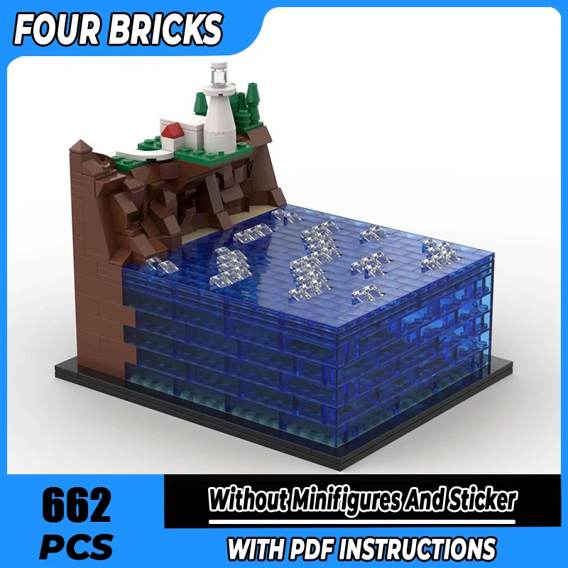 

Moc Building Block Daiku Maryu Gaiking - Omezaki Lighthouse Technology Modular Brick Model Gifts Christmas Toy DIY Sets Assembly