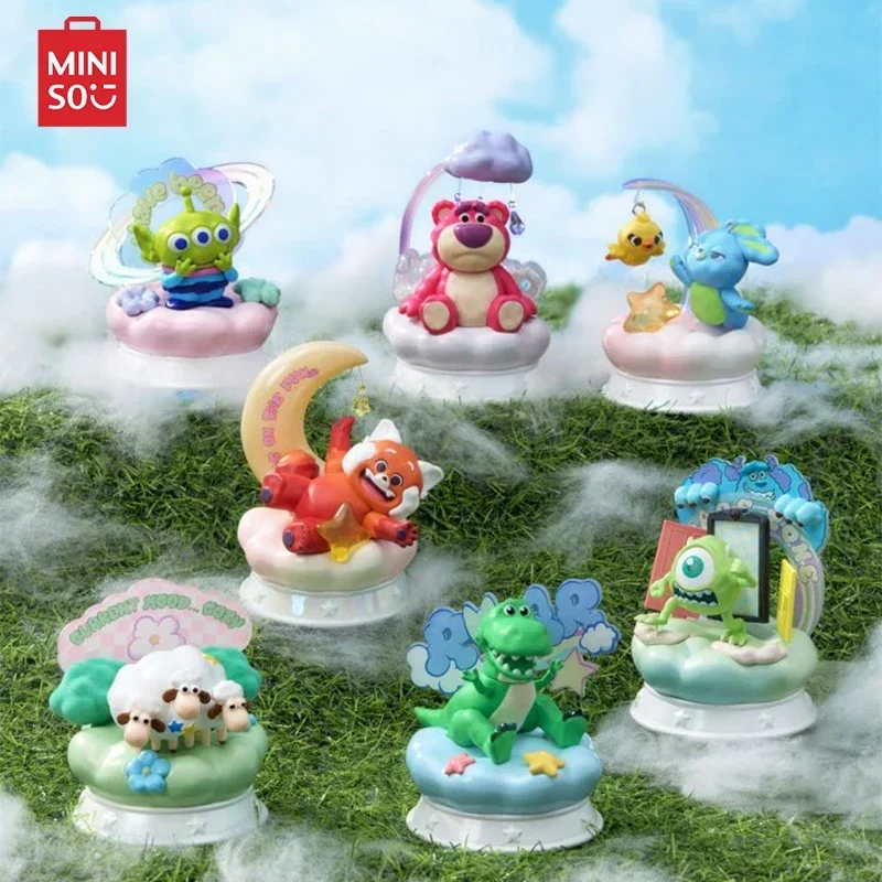 

MINISO Blind Box Disney Pixar Series on The Cloud Soft Kawaii Doll Model Desktop Decoration Children Toy Birthday Gift Lotso