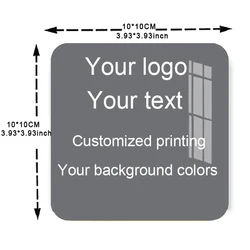 アクリルNFCプレート,3mステッカー付き,パーソナライズされた印刷,100mm