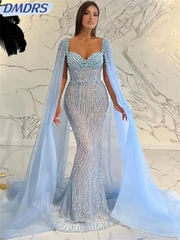 Luxurious Beaded Evening Gown 2024 Charming Red Carpet Party Dress Romantic Mermaid Floor Length Gowns Vestidos De Novia