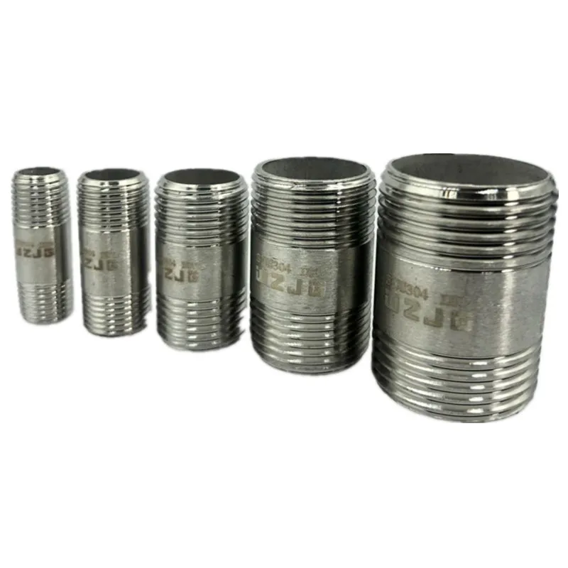 Water connection 1/4" 3/8" 1/2" 3/4" 1" 1-1/4" 1-1/2" Male X Male Threaded Pipe Fittings Stainless Steel SS304