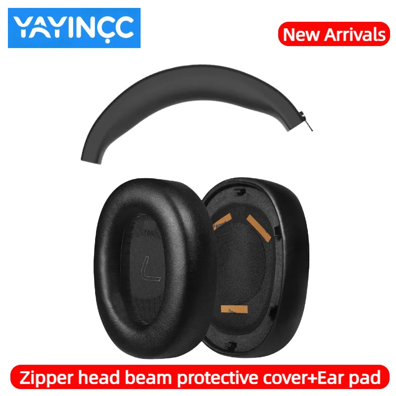 YAYINCC Replacement Leather EarPads/Silicone zipper head beam protective cover For Edifier LS880N Pro WH950NB Wireless Headphone - Image 4