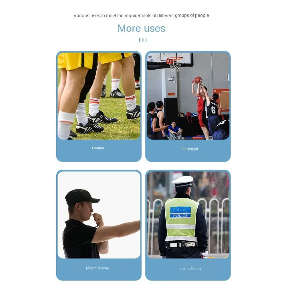 5pcs New Plastic Spring Wristband Whistle With Rope Referee Sport Whistle Football Basketball Tool Training School Soccer Tools