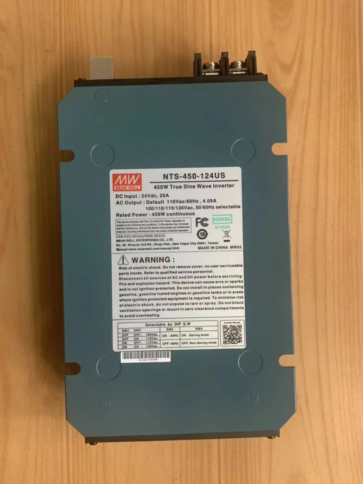 2026 NTS Mingwei Power Supply 450W Sine Wave CN/UN/EU Inverter 212/224/248 12V24V48 To 220