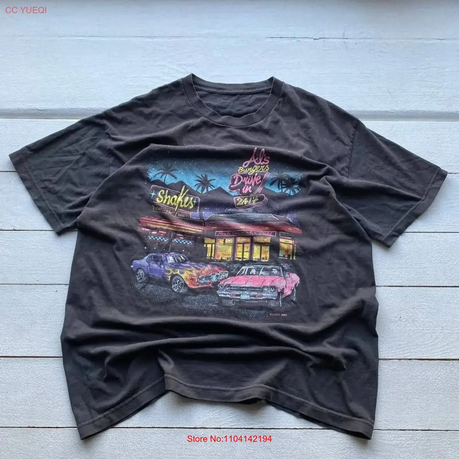 Vintage Brandy Melville J Galt 1984 T Shirt Mens Large RARE y2k Reprint vintage Washed Unisex Versatile designer clothes