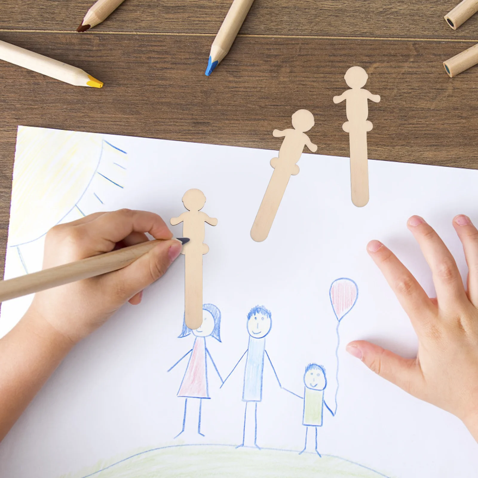 SEWACC Magnetische Tekentafel Doodle Speelgoed voor Kinderen 3+ Jaar Onvoltooide Houten Craft Kit kinderen Pretend Speeltoestel Leeftijd 2+