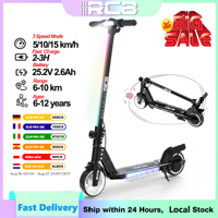 RCB R12 Electric Scooter for Kids Age 6-12, Colorful Lights, 6.5\