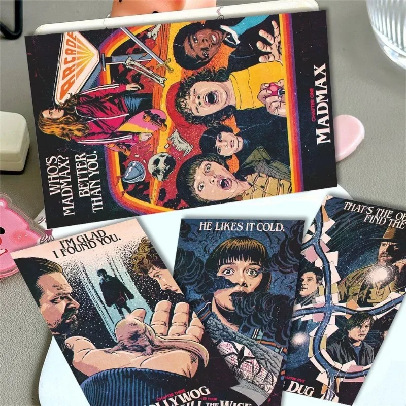 72-Cards Stranger Things Instant Film Collection Cards Double-Sided Patterns Mike Robin NancyComic-Style Poster Cover LOMO Cards