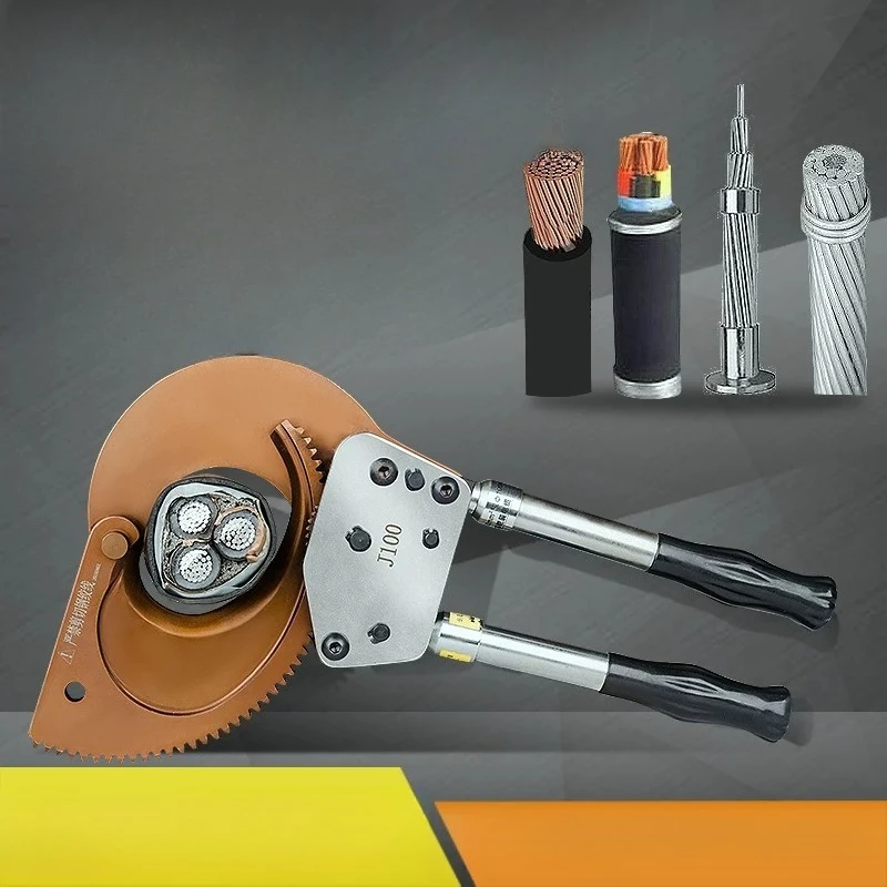 J40J52J95J100 cable cutter armored cutter, cable ratchet type steel core stranded wire manual cable cutter