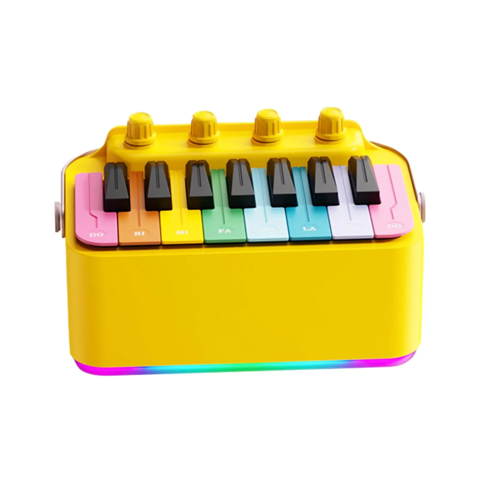 KOKKO Portable Guitar Amplifier Electronic Drum Piano Bluetooth Speaker Wireless Speakers With LED RGB Light Creative Gift