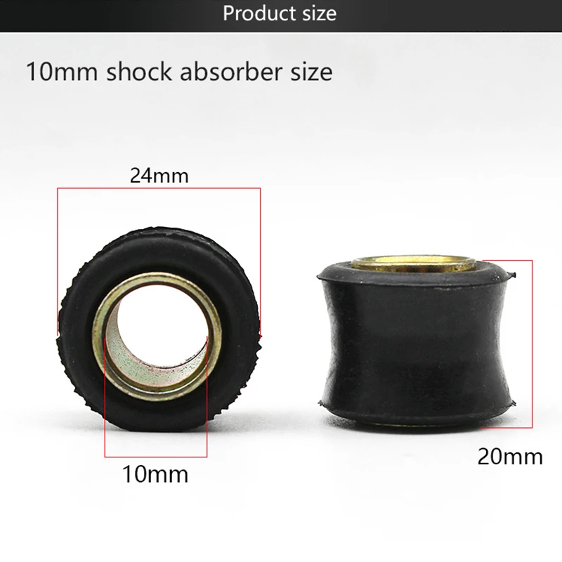 1 stücke Motorrad hinten Stoßdämpfer Gummipuffer Gummi 10mm 12mm Stoßdämpfer Stoßstange Block Hülse Kissen Gummiringe