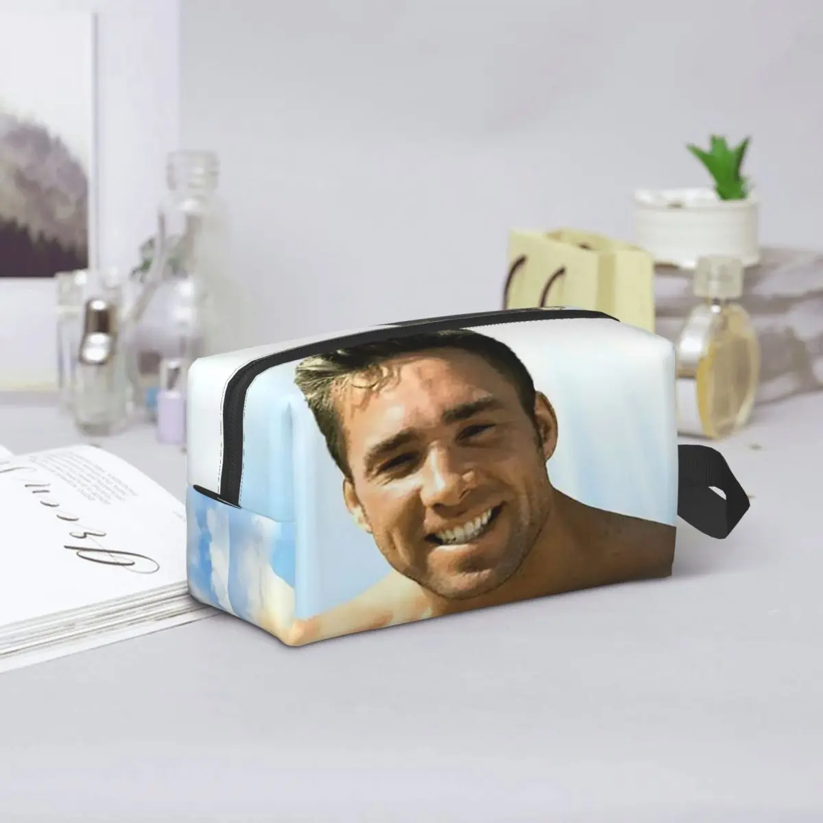 Billy Herrington Makeup Bag Cosmetic Organizer Storage Dopp Kit Toiletry Cosmetic Bag for Women Beauty Travel Pencil Case