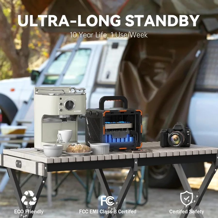 Estación Solar portátil EM300 con batería LiFePO4 de 259Wh 65W USBC PD carga rápida salida de potencia máxima de 600W compatible con AC DC USBA Ou