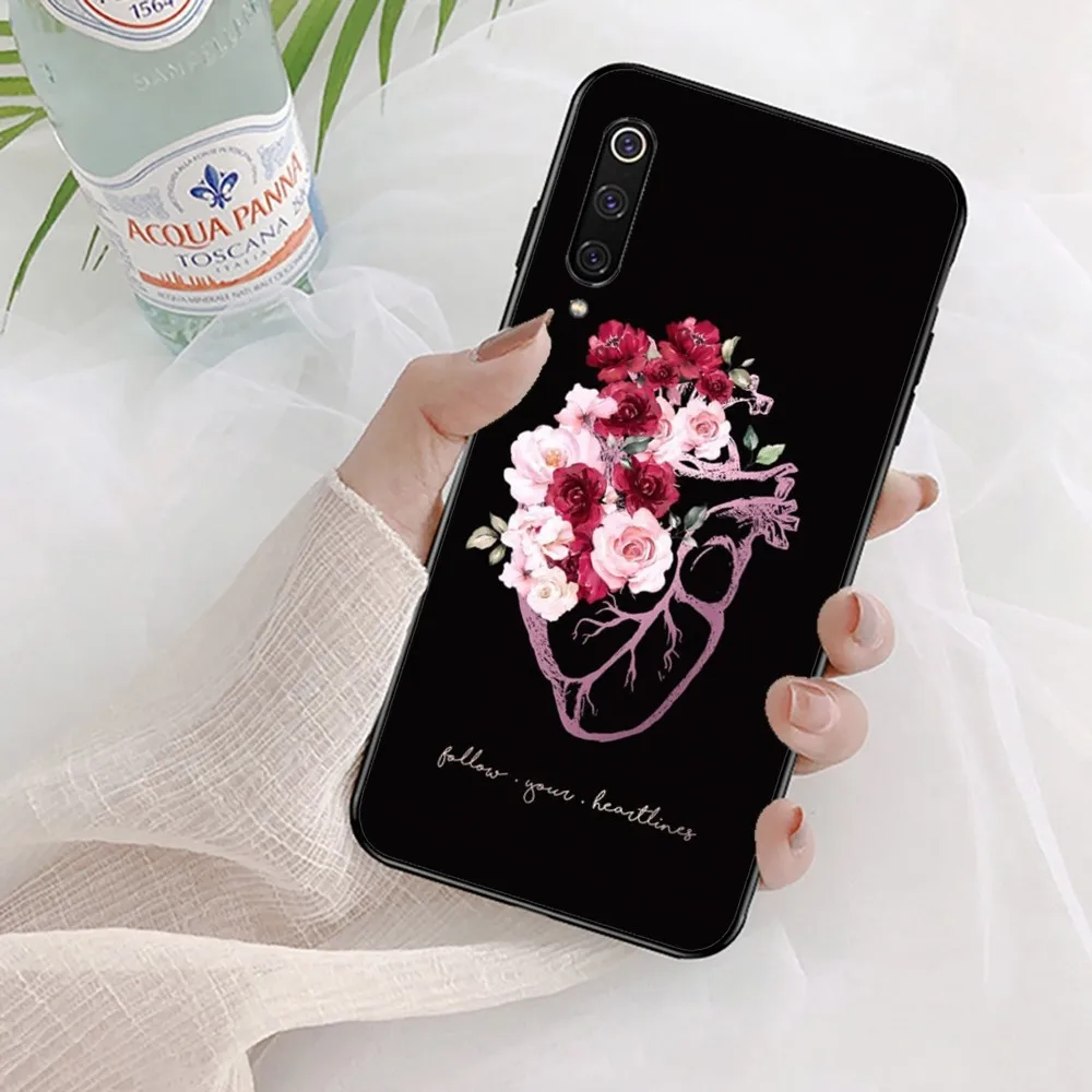 Medical Human Organs Brain Meridian Kidney Pattern Phone Case For Xiaomi Mi 5X 8 9 10 11 12 lite pro 10T PocoX3pro PocoM3 Note 1