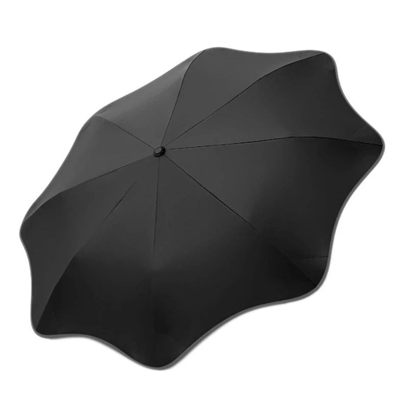 BEAU-Rounded Corner Windproof Compact Travel Umbrella, Sunshade Umbrella UV Protection Sun & Rain Umbrella