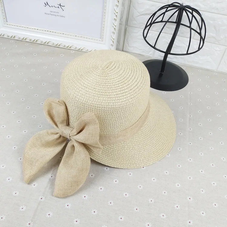 

Korean version of women's cap sunscreen straw, banquet travel gifts, factory direct sales