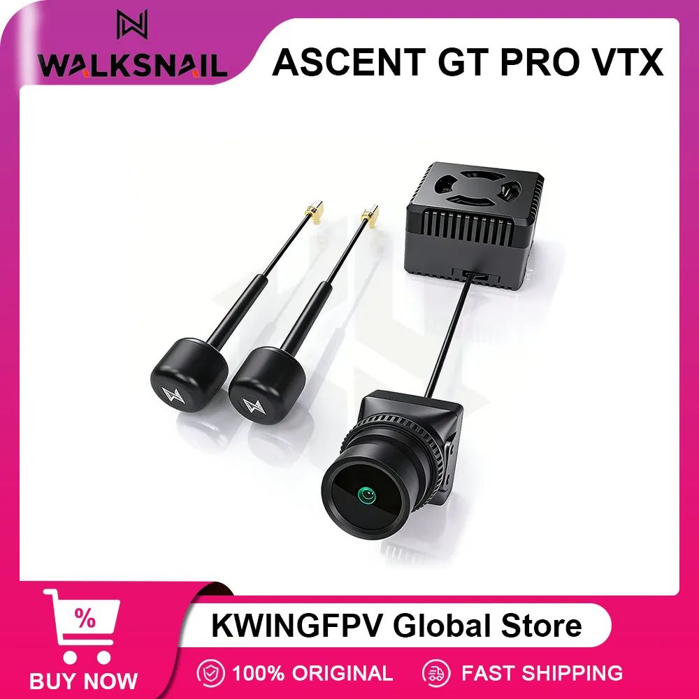 CADDX Walksnail Ascent GT Pro 4W KIT Digital Video Transmitter 4000mW with Dual Antenna for Extreme Distance FPV Racing RC Part - image 1 of 5