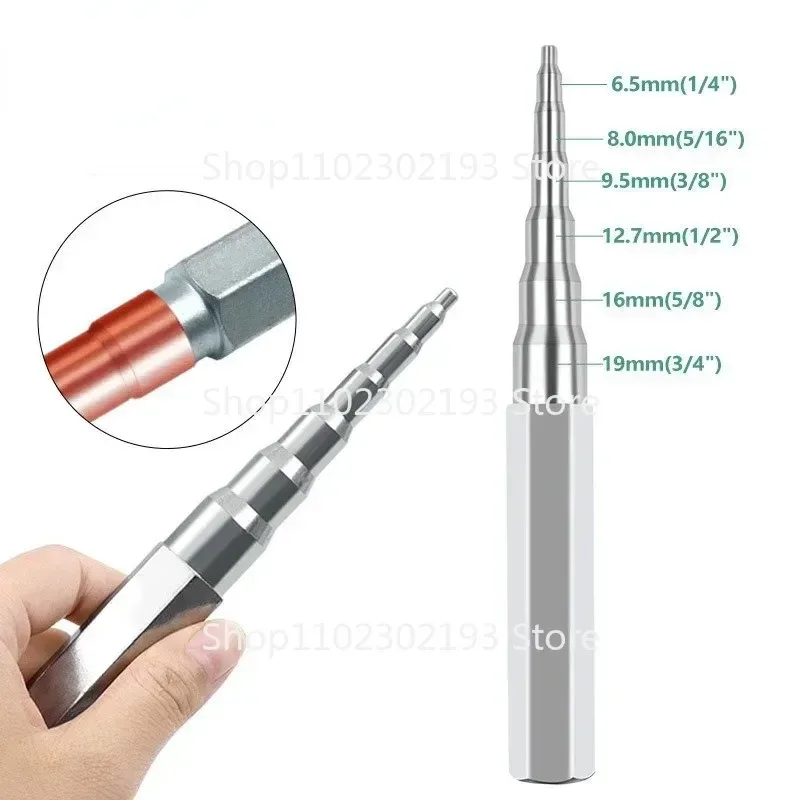 6 in 1 Tool Swaging Punch Copper Pipe Tube Expander Hand Expanding Tool 1/4