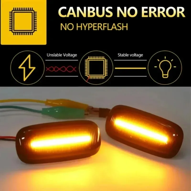 

1pcs 2000-2006 8N0949127A for A3 S3 8L 00-03 A8 D2 99-02 TT 8N LED Dynamic Side Marker Turn Signal Lights