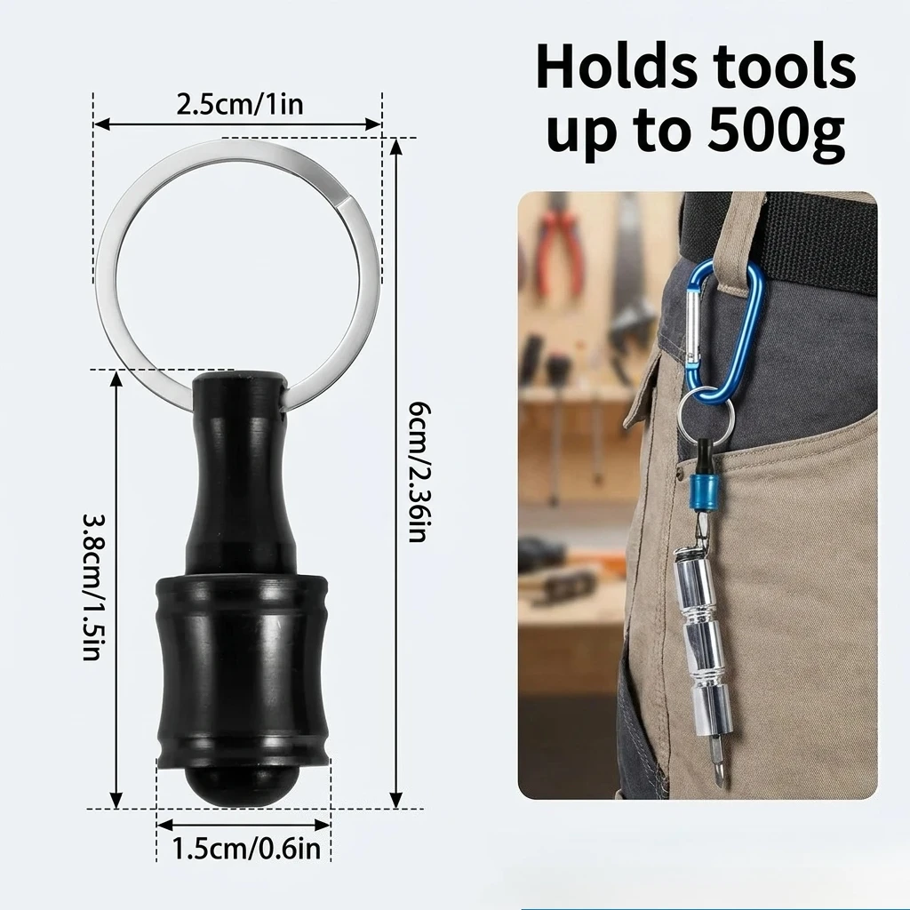 Upgrade, Push to Unlock,  1/4 Inch Hex Shank Aluminum Alloy Screwdriver Bits Holder Light-weight Quick-change Extension Bar