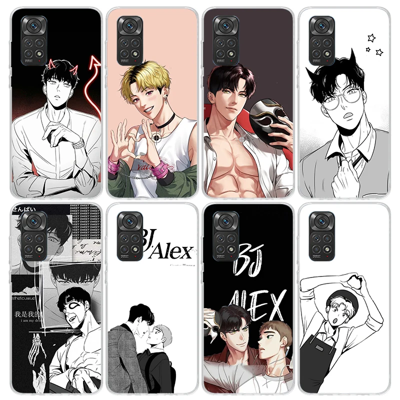 Anime B-J-Alex Phone Case For Xiaomi Redmi Note 13 12 11 10 11E Pro Plus 12S 11S 11T 10S 9 9S 8 8T 7 Soft TPU Back Cover Note 12