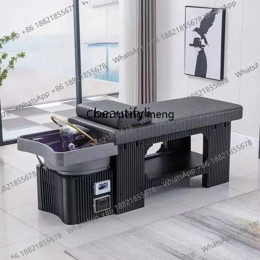 zS173Thai shampoo bed beauty salon barber shop special hair salon lying flat massage fumigation ear beauty bed