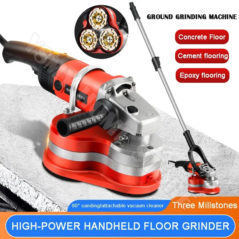 

Wall Grinding Machine Handheld epoxy lacquer floor grinding machine Dust -free polishing concrete pavement milling machine 220V