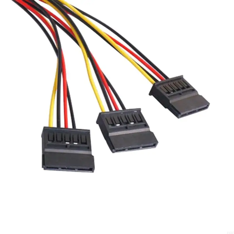 F68C Bộ chuyển đổi bộ điều hợp bộ điều hợp 4Pin IDE đến 3xsata 1 đến 3 Dây nguồn