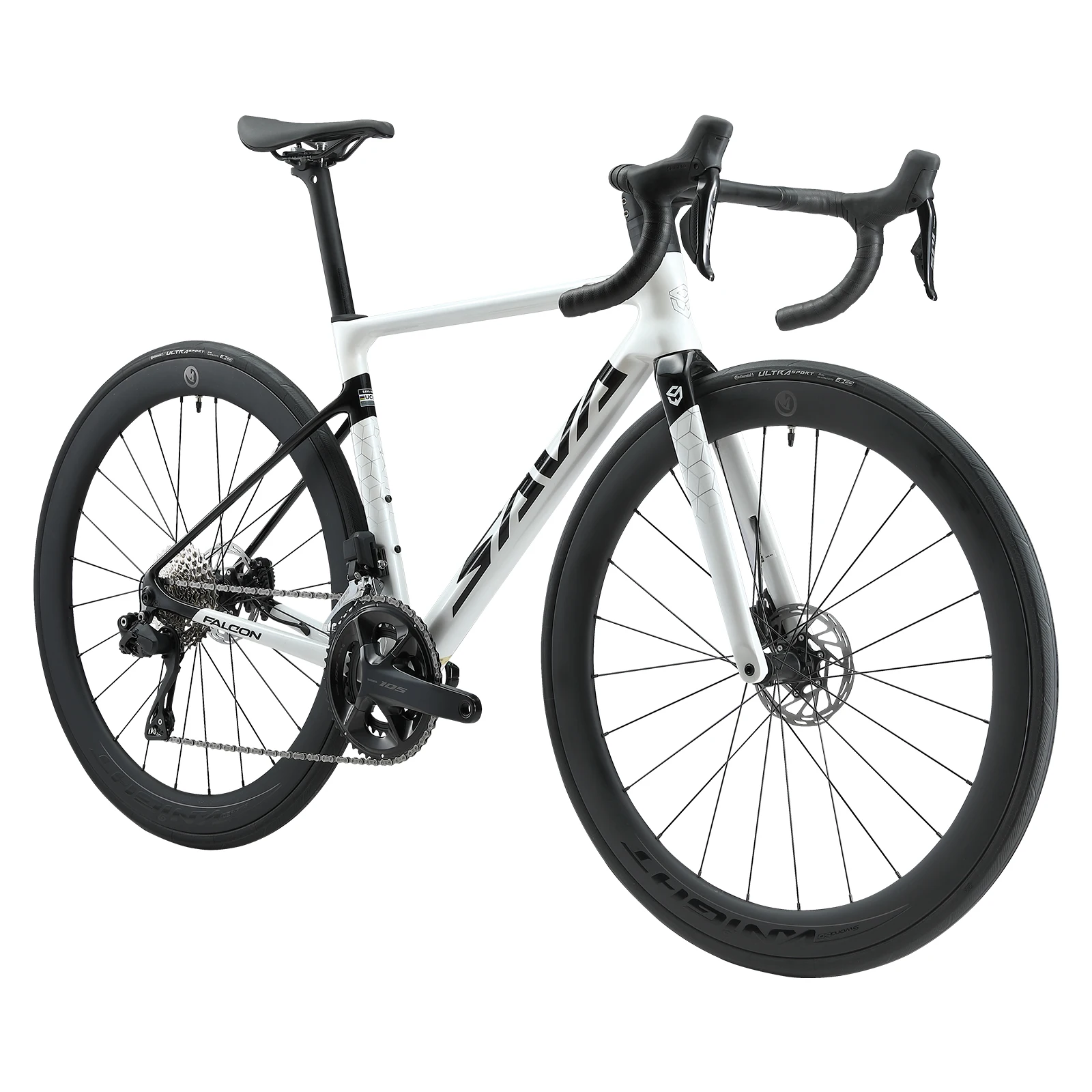 SAVA Falcon Champion's Choice Full Carbon Fiber Competition-Grade Road Bike with SHIMAN0 7170 DI2 Groupset UCI Certified