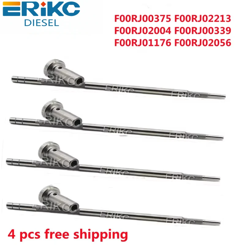 ERIKC 4 PCS F00RJ00375 F00RJ02213 F00RJ02004 F00RJ00339 F00RJ01176 F00RJ02056 Injector Common Rail Valve