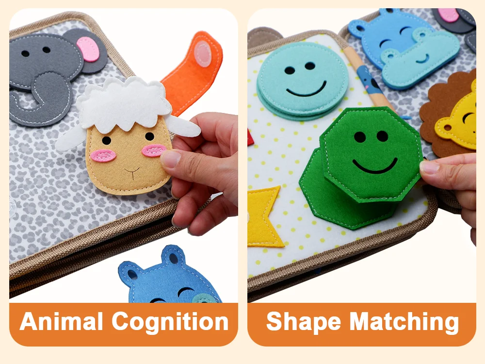 Baby Spielzeug Weiche 3D Tuch Buch Erste Buch Montessori Infant Frühen farbe Kognitive Pädagogisches Spielzeug Lernen Grundlegende Leben Fähigkeiten Spielzeug – Detail 8