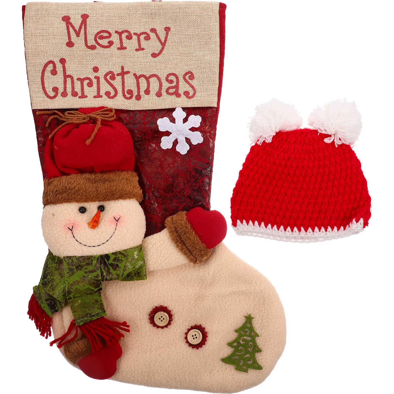 

1 Set Baby Christmas Hat Sleeping Bag Newborn Photography Prop Soft Elastic Infant Photo Wrap For Xmas Photography Supplies