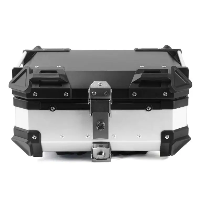 25L Universal Motorcycle Aluminum Alloy Rear Trunk Luggage Case Quick Release Electric MotorbikeTail Box Storage Box