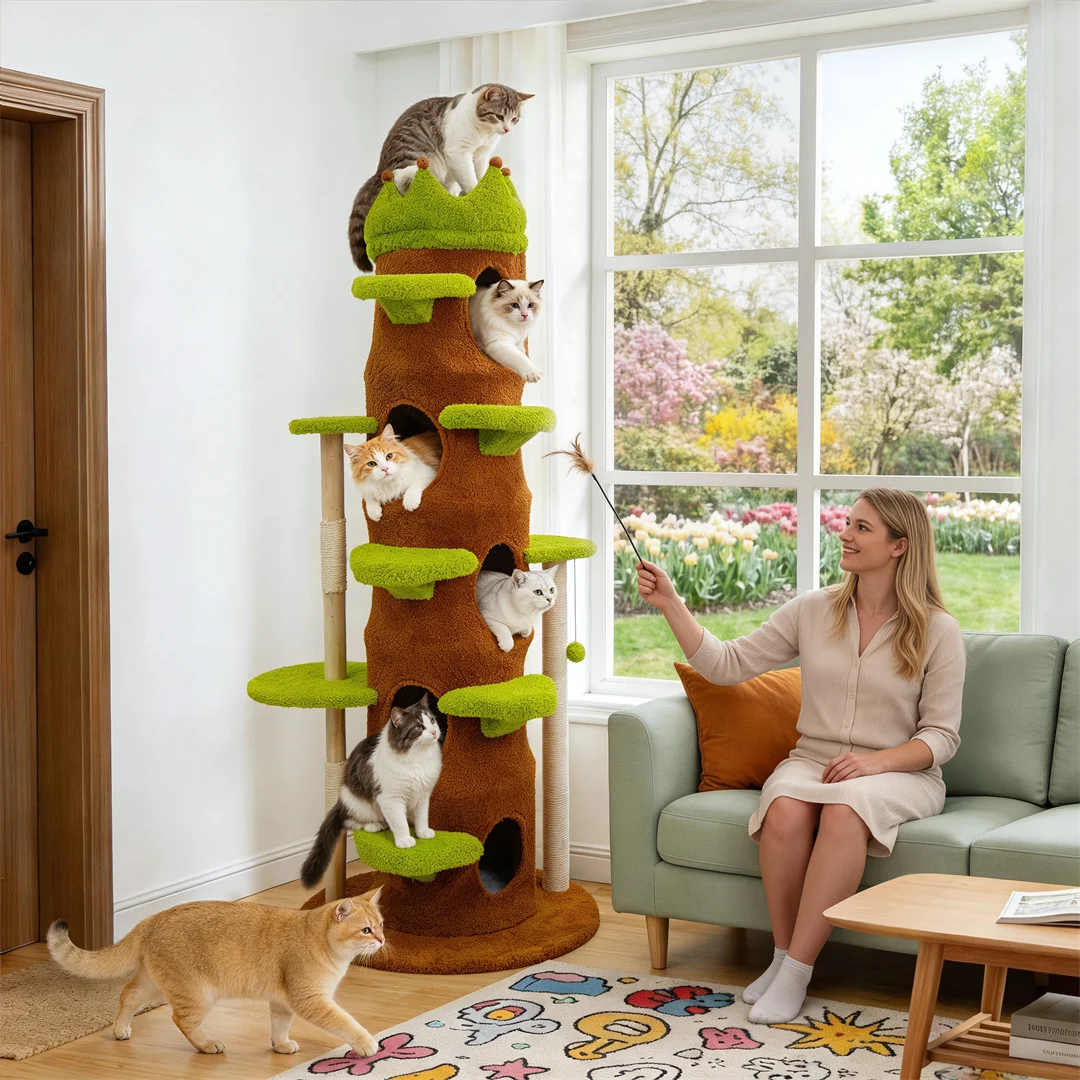 Árbol para Gatos de Interior,  - Cat Scratching Post Sisal Tree Tower reseña y precio