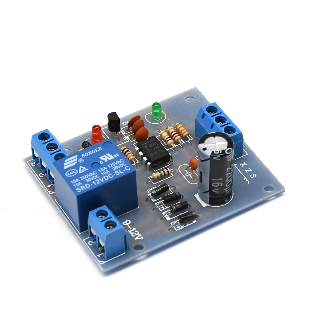 DC/AC 9V-12V 0 ~ 10A automatyczne pompowanie drenaż wody czujnik poziomu cieczy płyta sterowania brak wody moduł ochrony