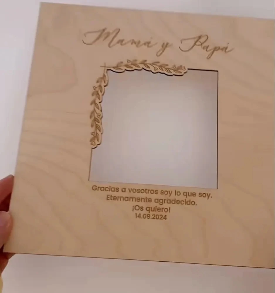 

Деревянная рамка для рукоделия с фразой на заказ, персонализированная фоторамка, настольные декоративные украшения, подарок для мамы, папы, друзей