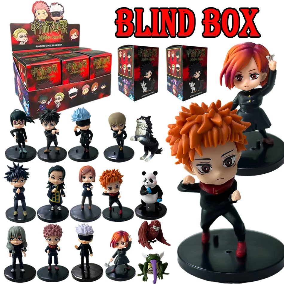 

Jujutsu Kaisen 9cm Figure Q Version Satoru Gojo Itadori Yuji Nobara Megumi Collection Character Ornaments birthday gift