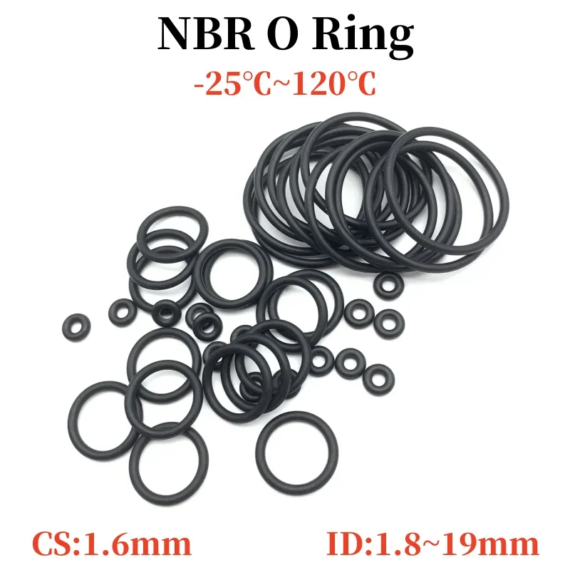 50Pcs Black O Ring …