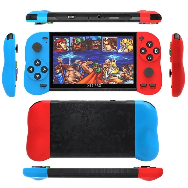 5.1 Inch X19 Pro Video Game Console 8GB Dual Joystick Handheld Game Console Children Portable Retro Game Console Gaming